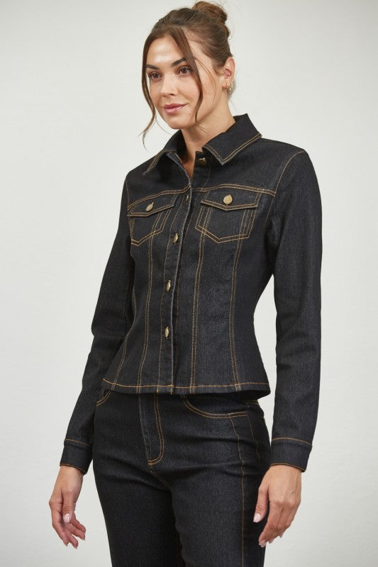 Doreen Denim Top