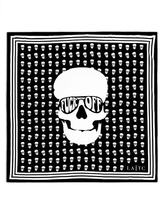 'F' SKULL SCARF