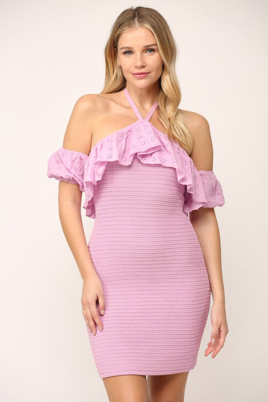 Lilac Eyelet Dress
