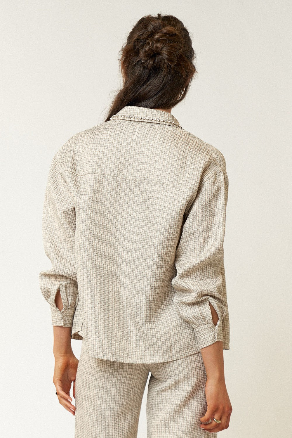 Rhinestone Tweed Jacket Set