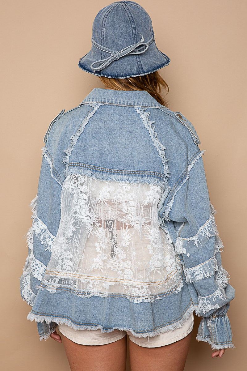 Paula Denim Lace Jacket