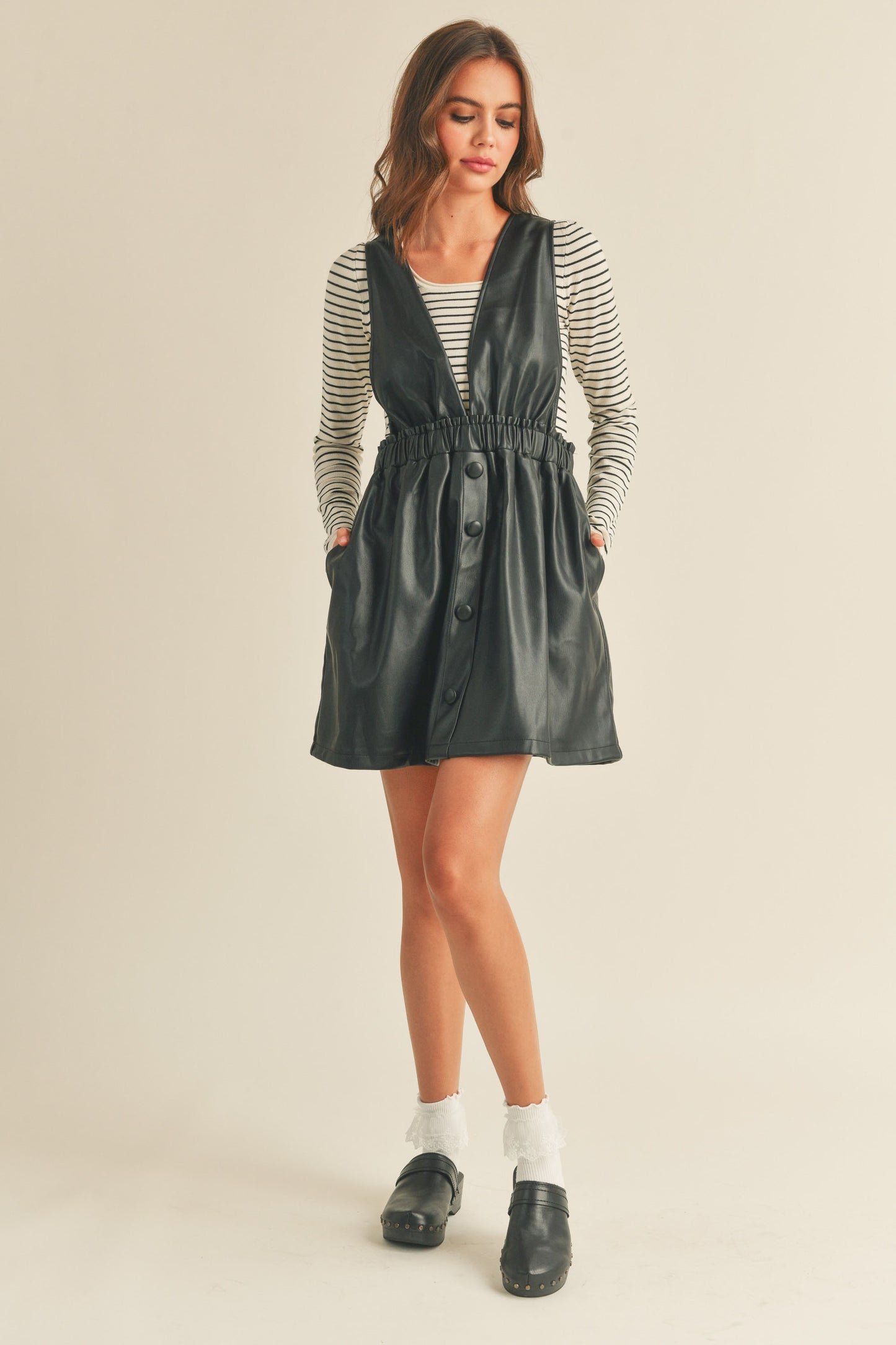 Jakob Leather Dress