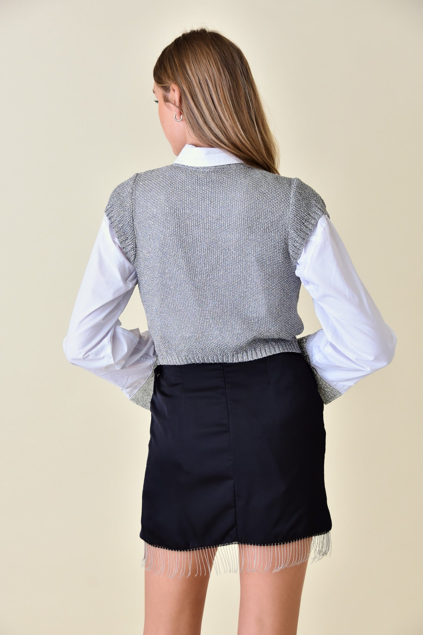 Skylah Metallic Vest