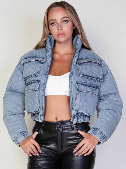 Zeyla Denim Puffer