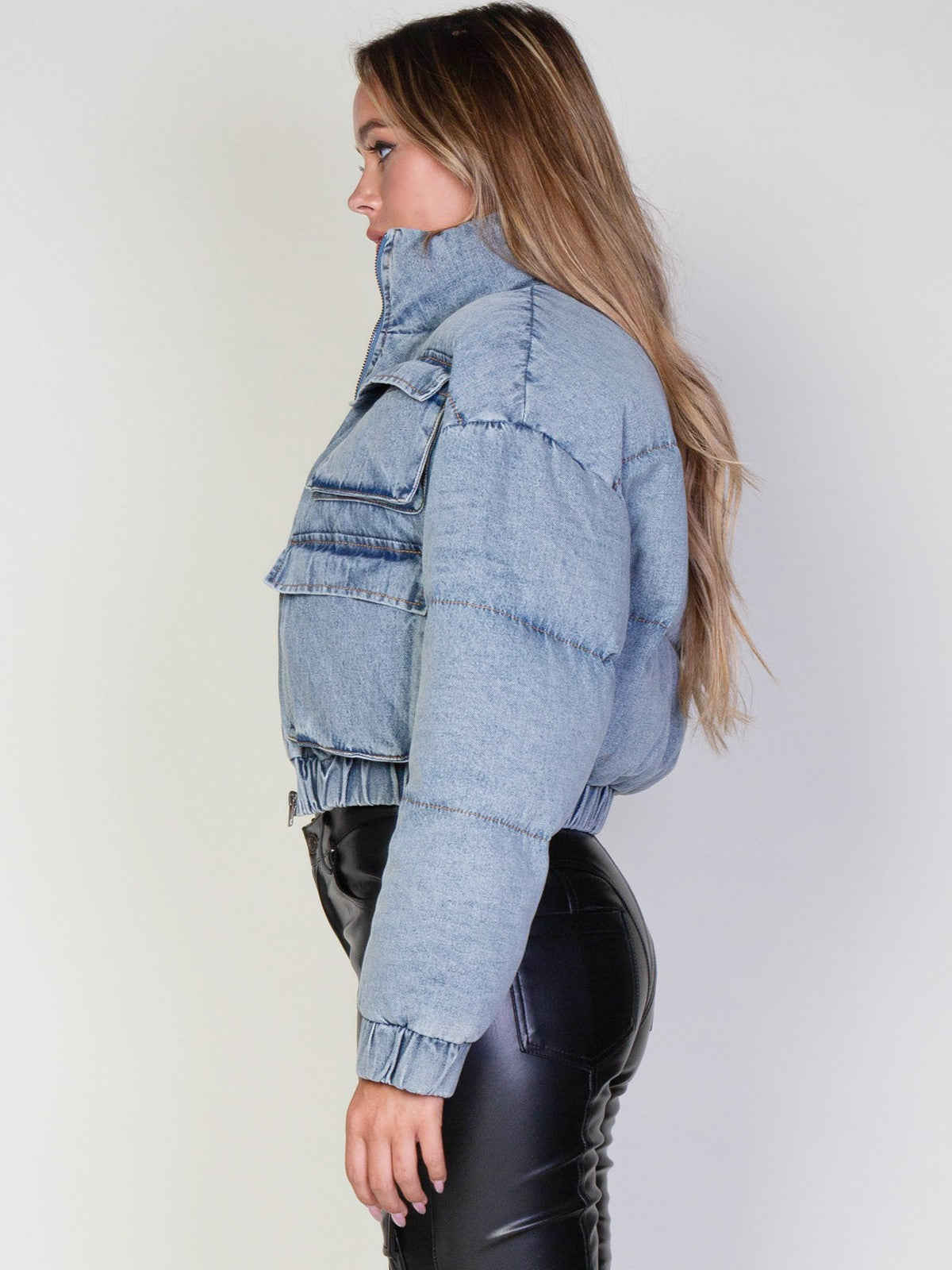 Zeyla Denim Puffer