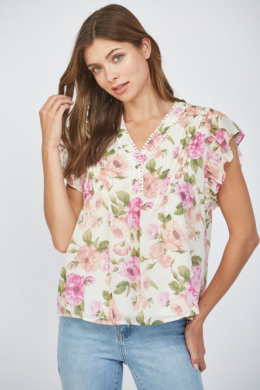 Luna Floral Top