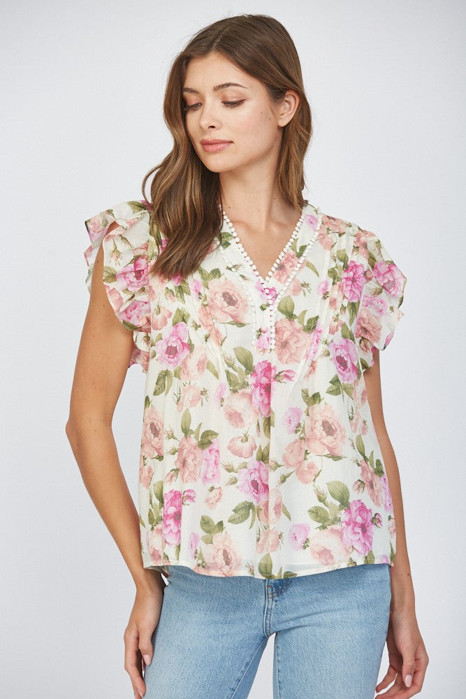 Luna Floral Top