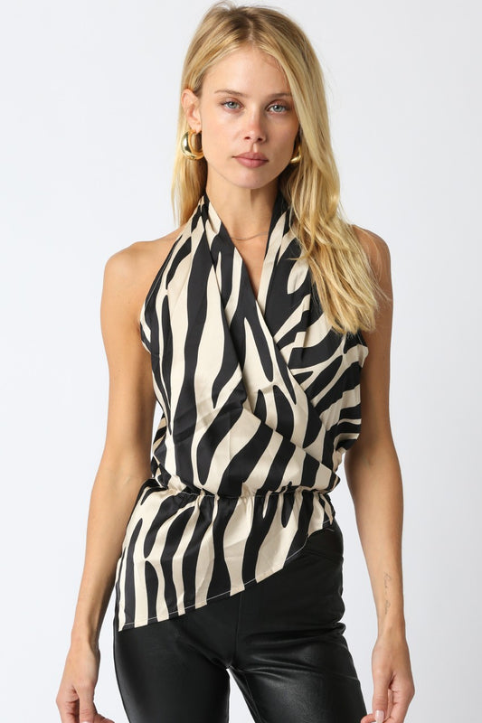 Sabrina Zebra Top