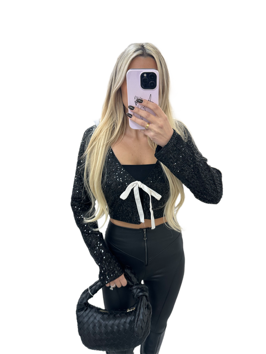 Light It Up Tie Front Top