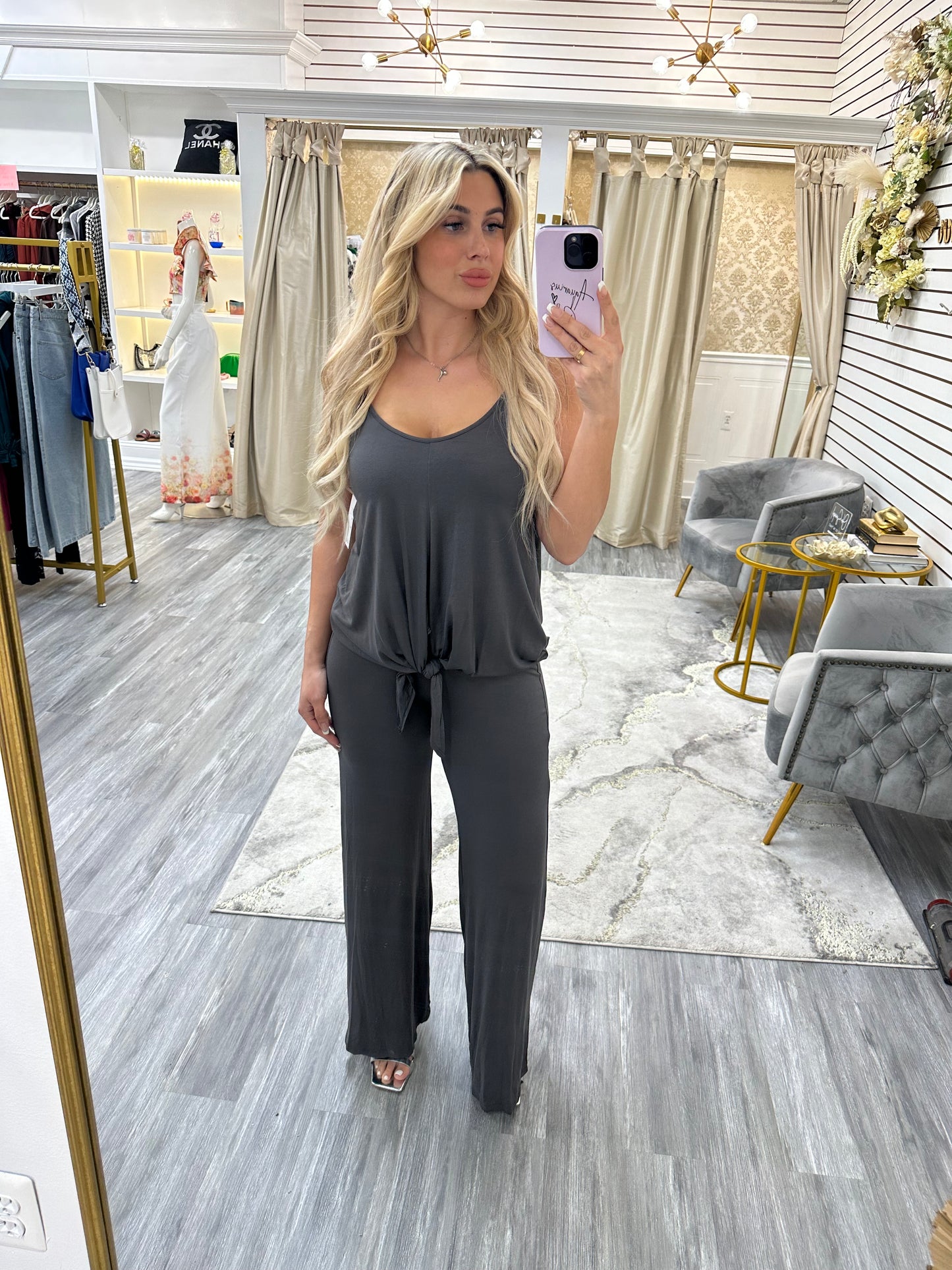 Rubi Tie Front Jumpsuit