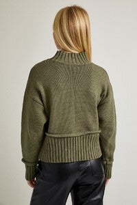 Olive Sweater Top