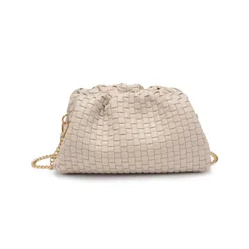 Tate Woven Frame Clutch