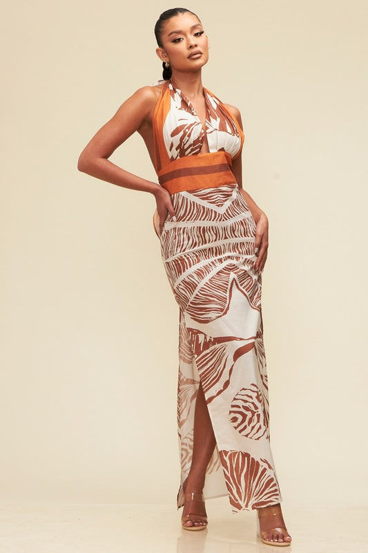Tuscan Tropic Maxi Dress