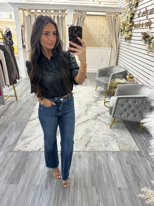 Jane Leather Top