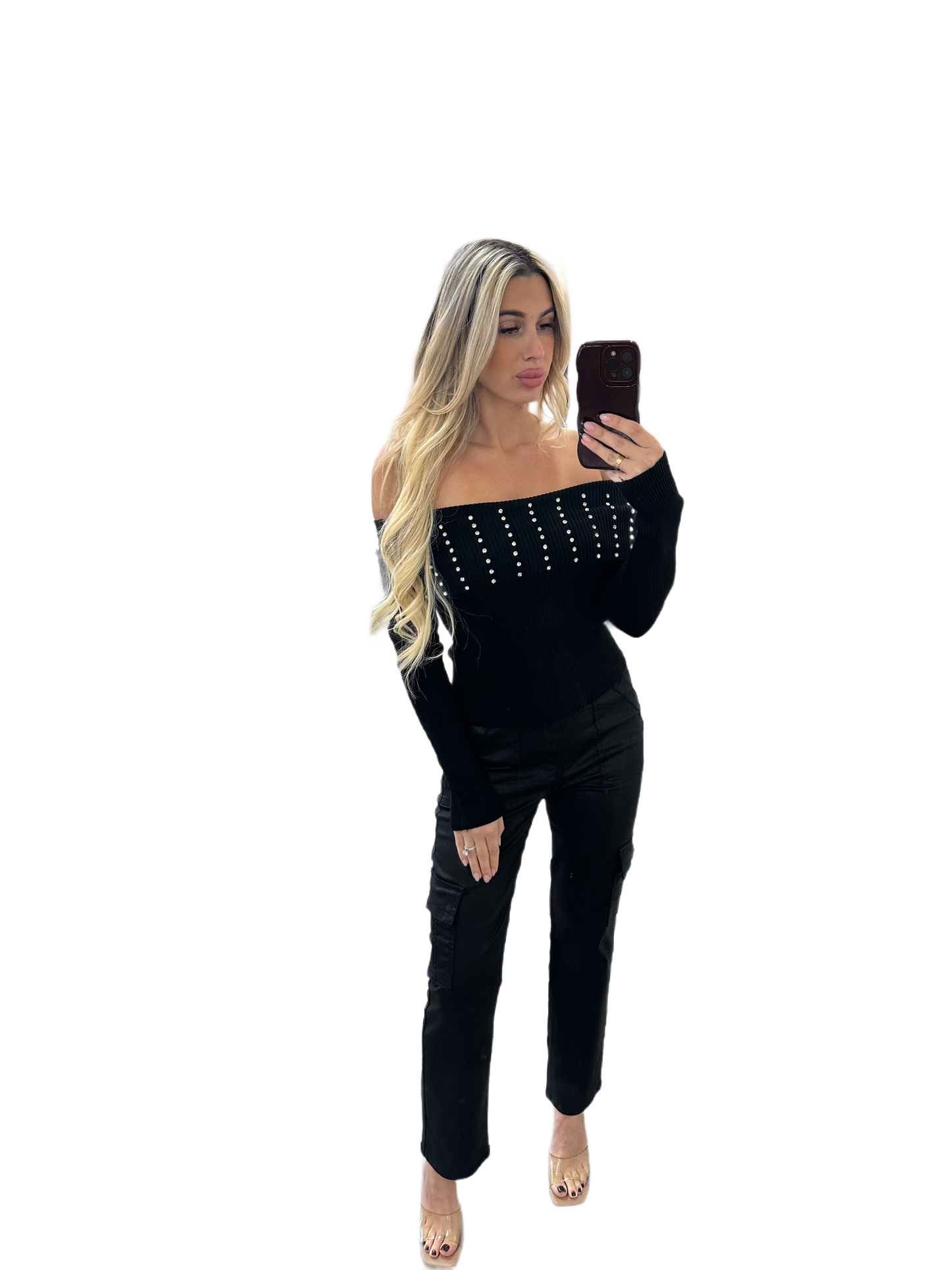 Marissa Rhinestone Sweater