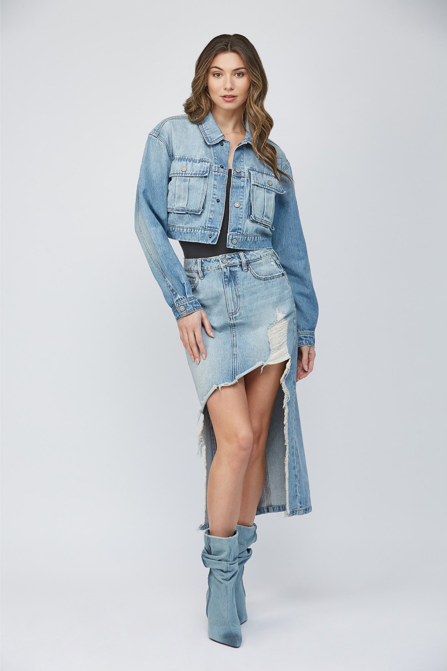 Louisa Cargo Denim Jacket