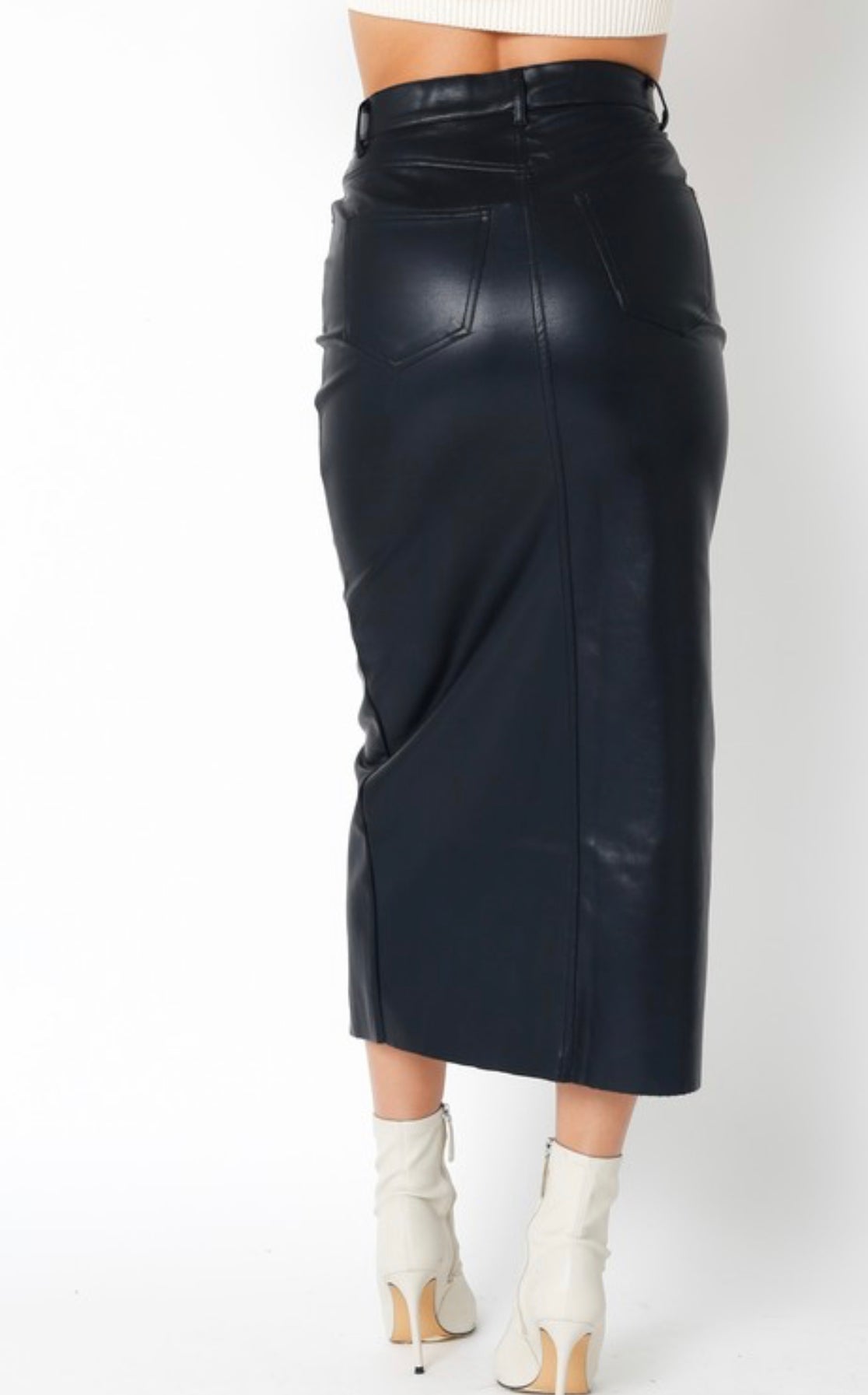 Gia PU Leather Skirt