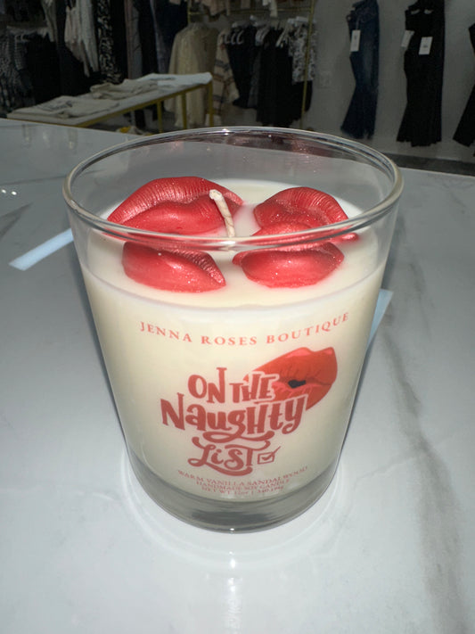 On The Naughty List Candle