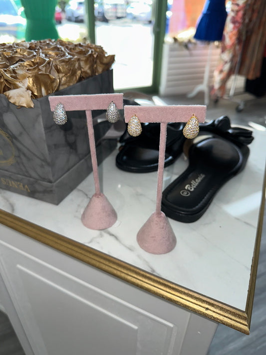 Rhinestone Drop Earrings