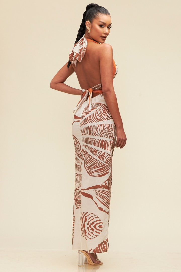 Tuscan Tropic Maxi Dress
