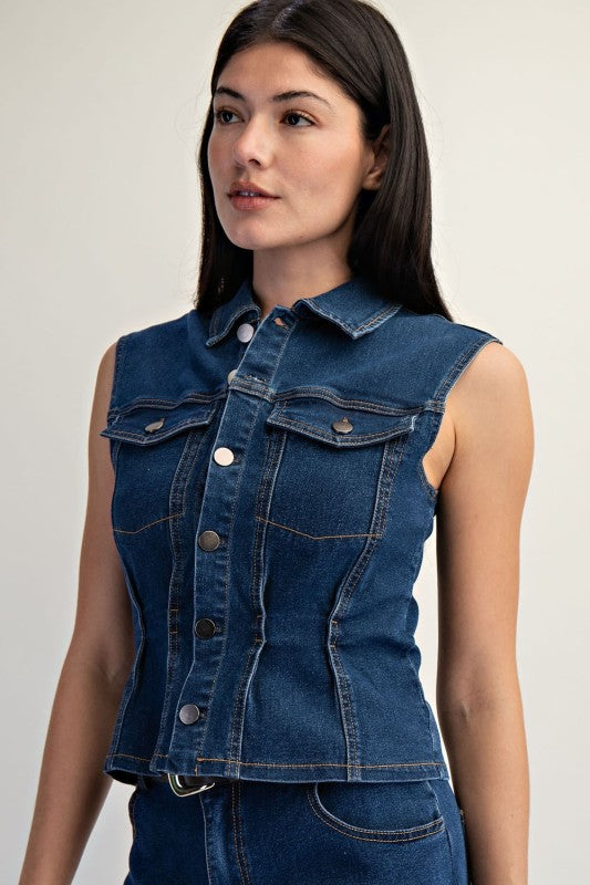 Hannah Denim Vest