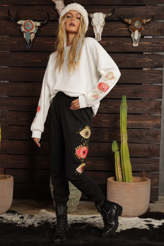 Pink Evil Eye Sweatshirt