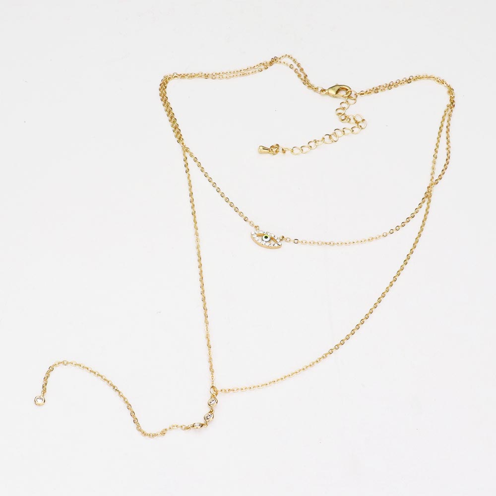 Layered Evil Eye Necklace