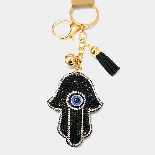 Hamsa Evil Eye Keychain