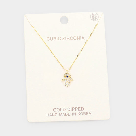 Evil Eye Hand Necklace
