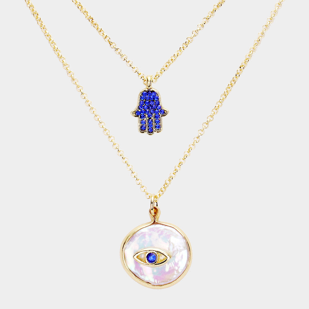 Evil Eye Layered Necklace