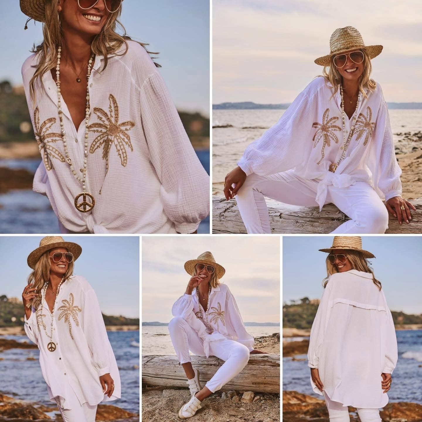 Palm Linen Shirt