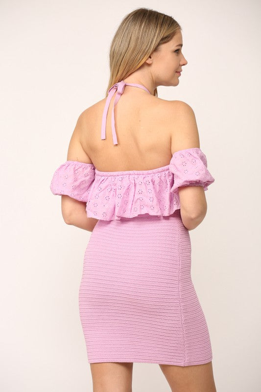 Lilac Eyelet Dress