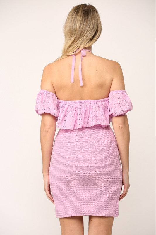 Lilac Eyelet Dress