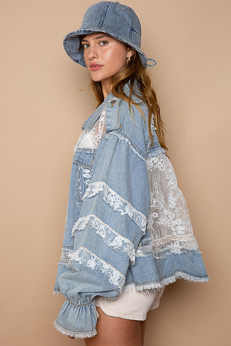 Paula Denim Lace Jacket