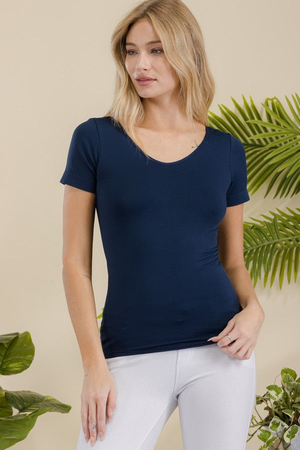 Essential Short Sleeve V-Neck