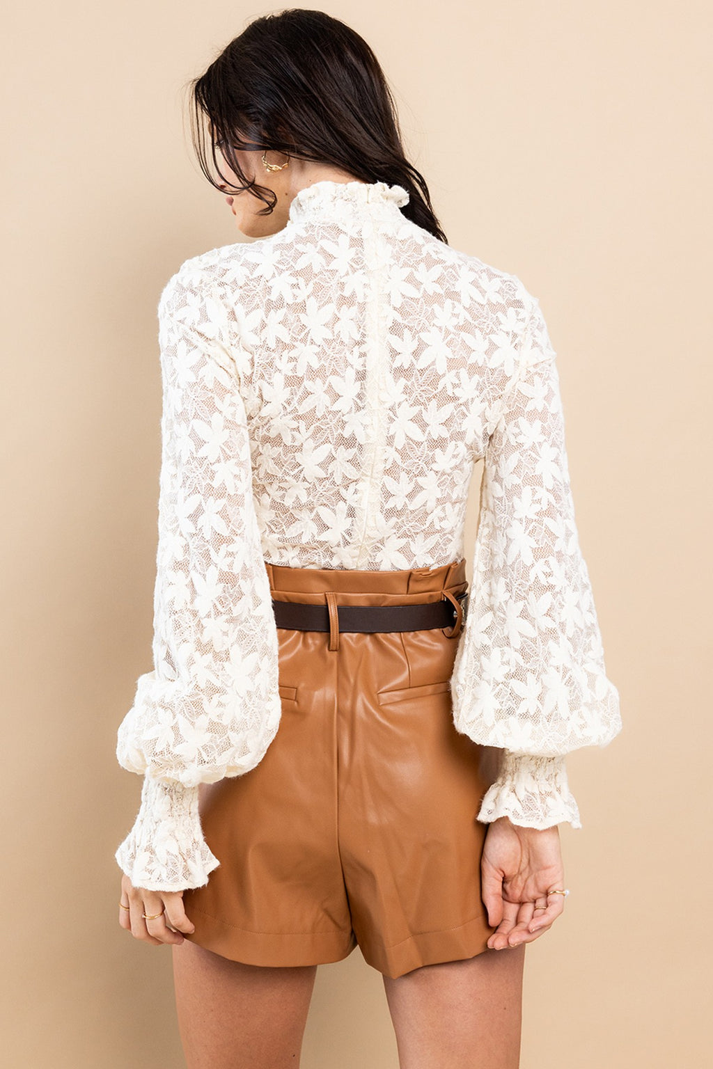 Leaf Patterned Top