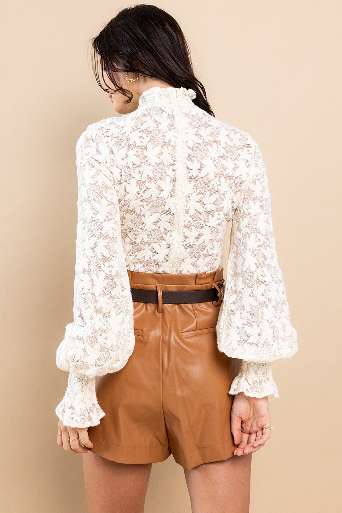 Leaf Patterned Top