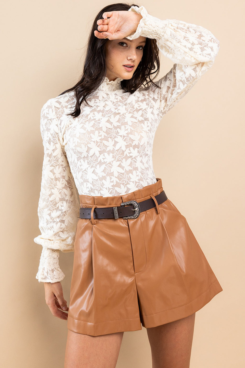 Leaf Patterned Top