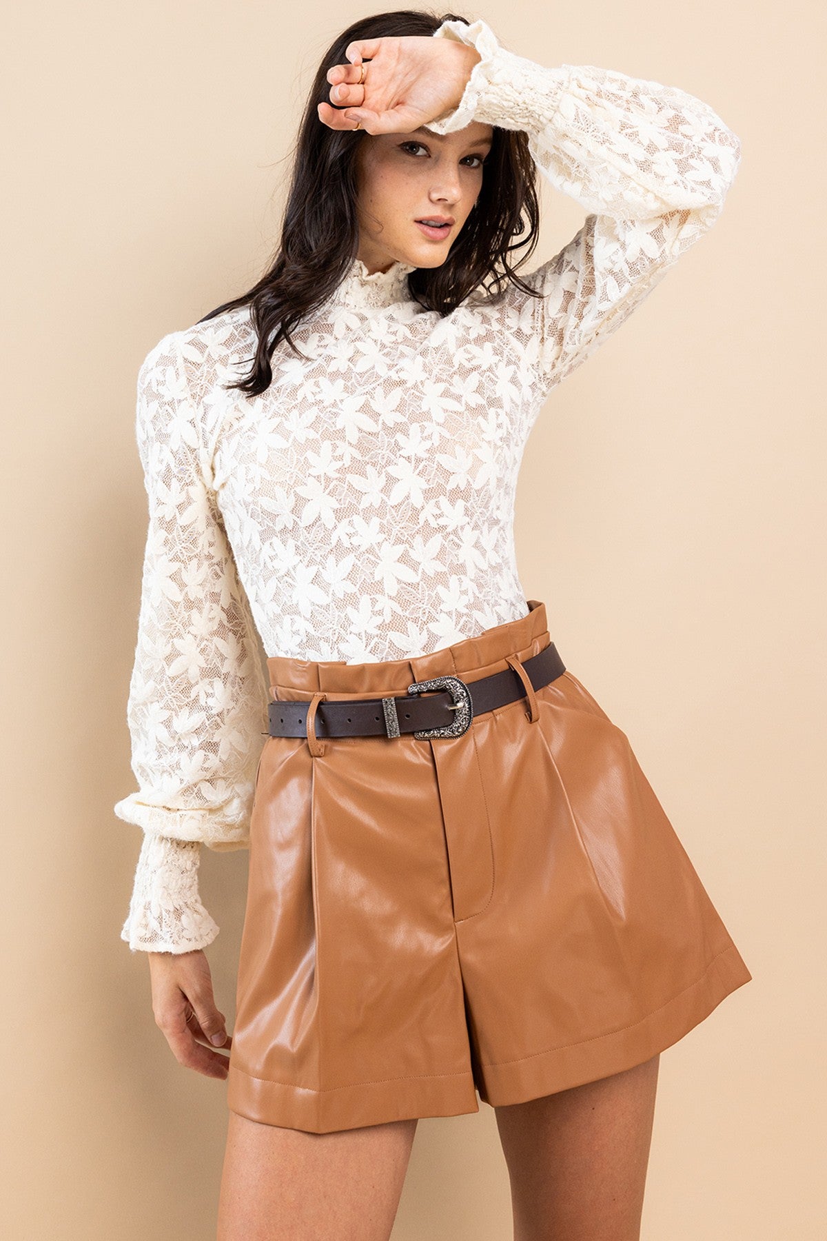 Leaf Patterned Top