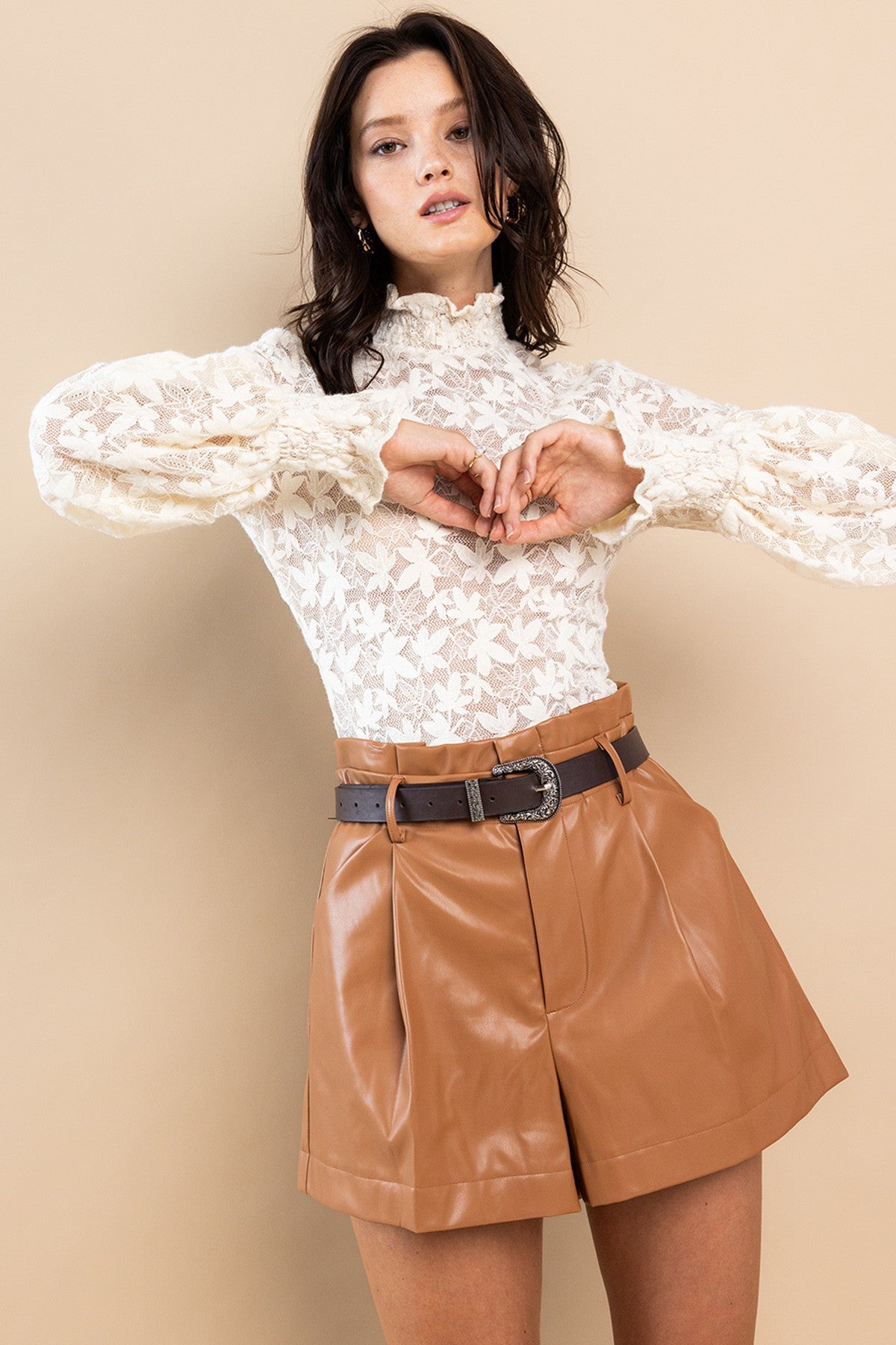 Leaf Patterned Top