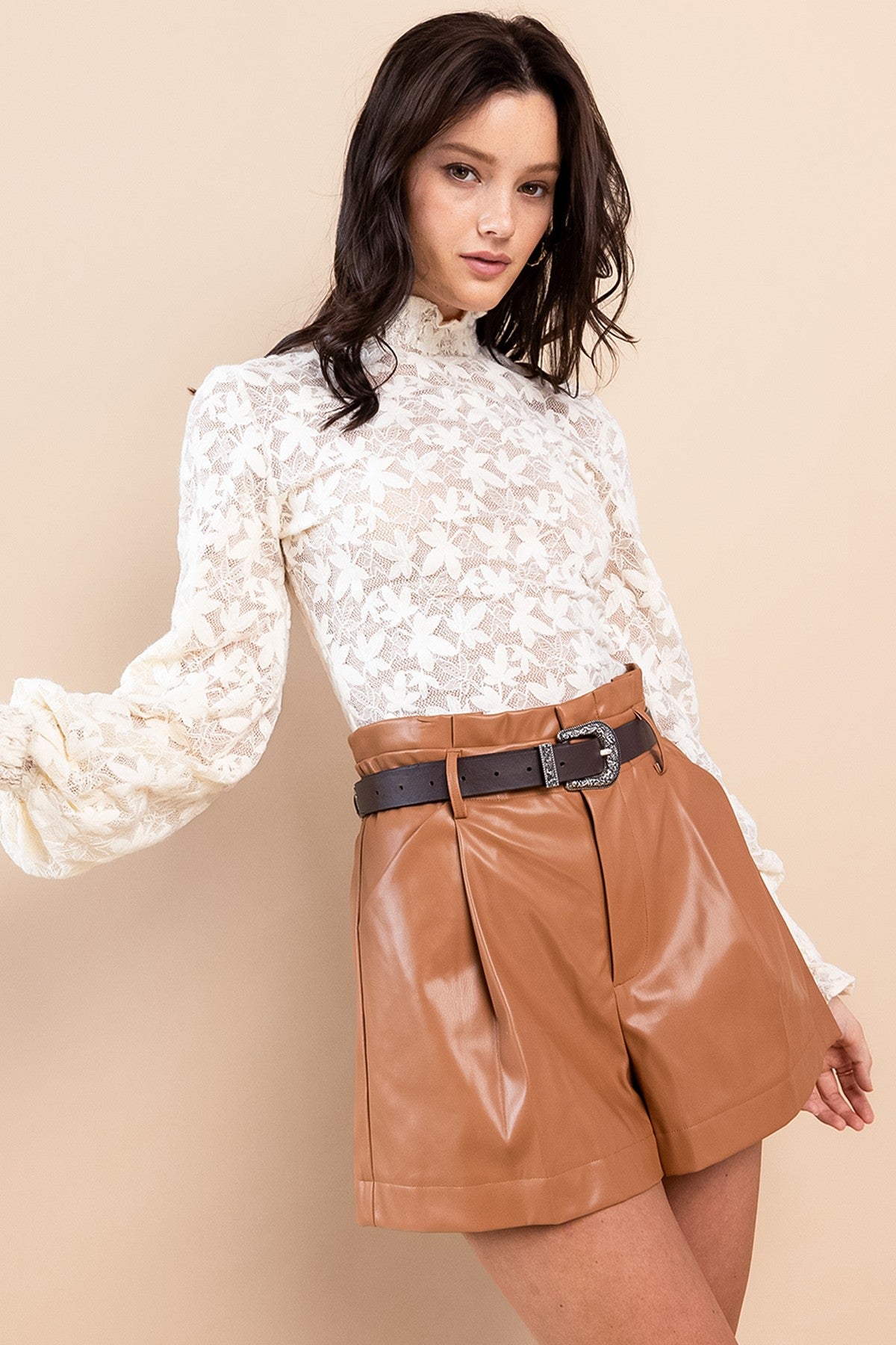 Leaf Patterned Top
