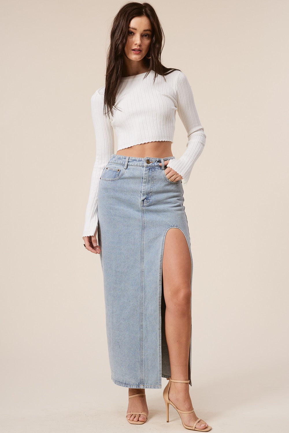 Grace Denim Skirt