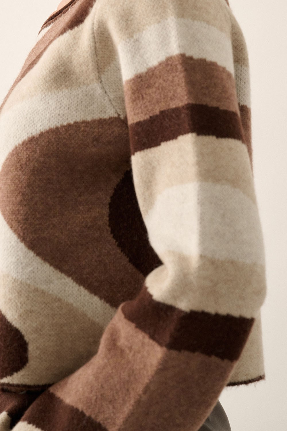 Swirl Long Sleeve Sweater Top
