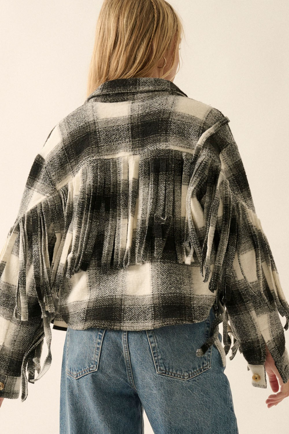 Shania Fringe Shacket