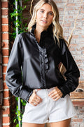 Grace Leather Shirt