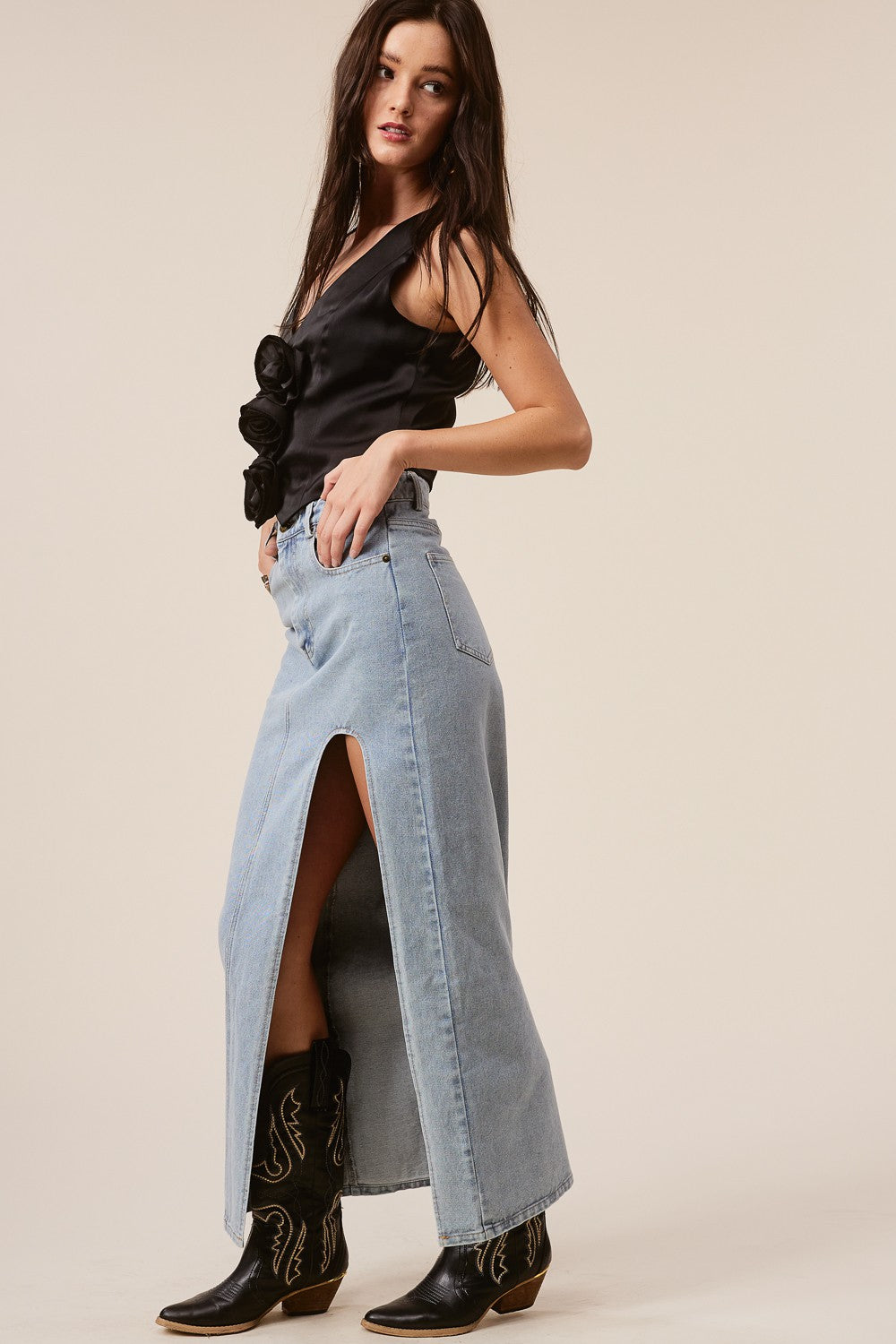 Grace Denim Skirt