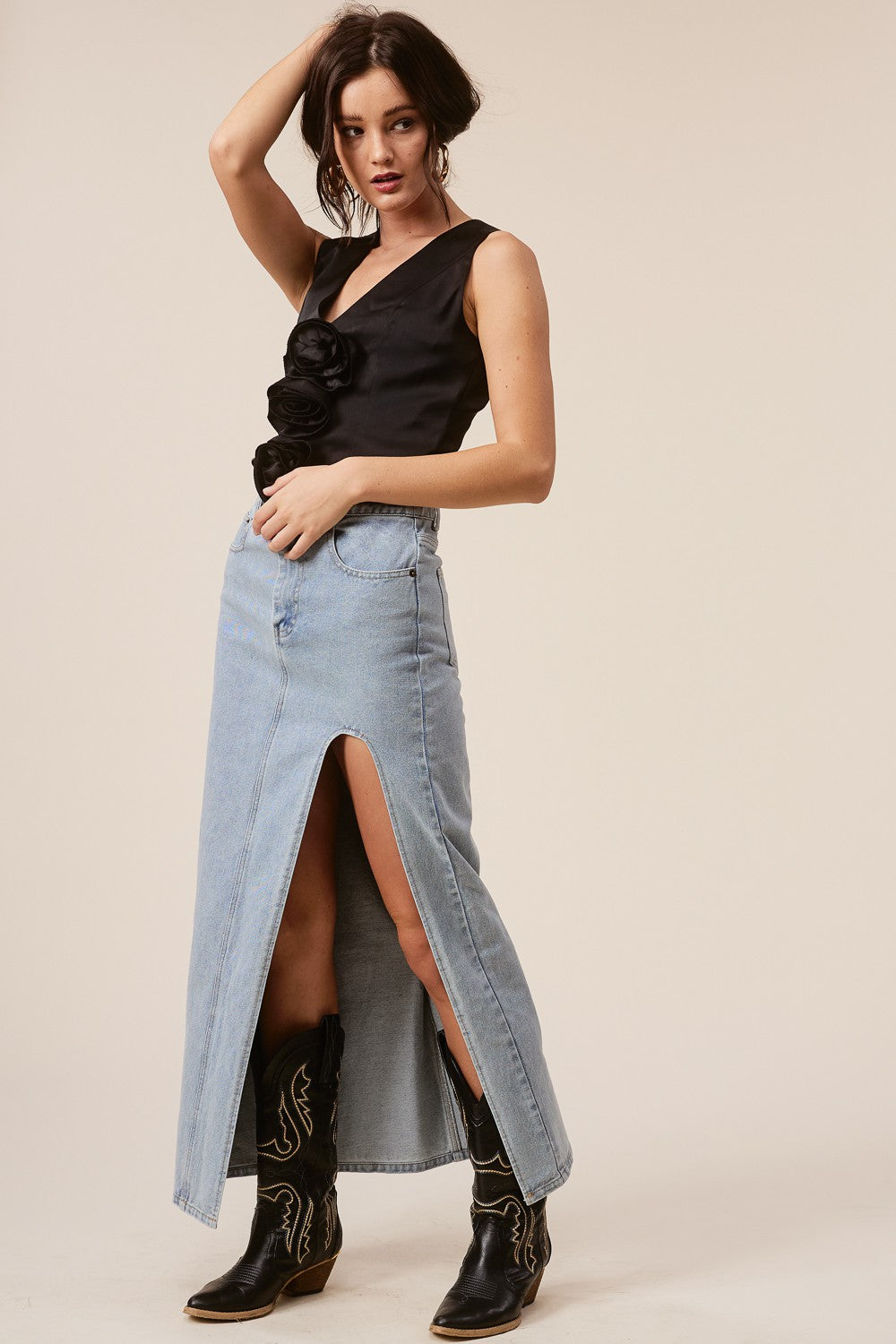 Grace Denim Skirt