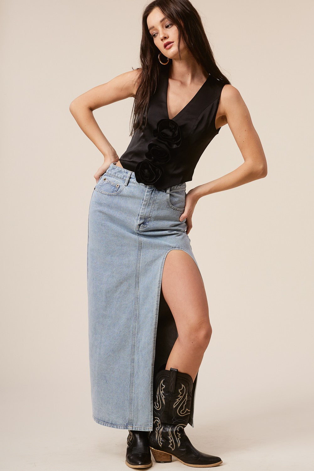 Grace Denim Skirt