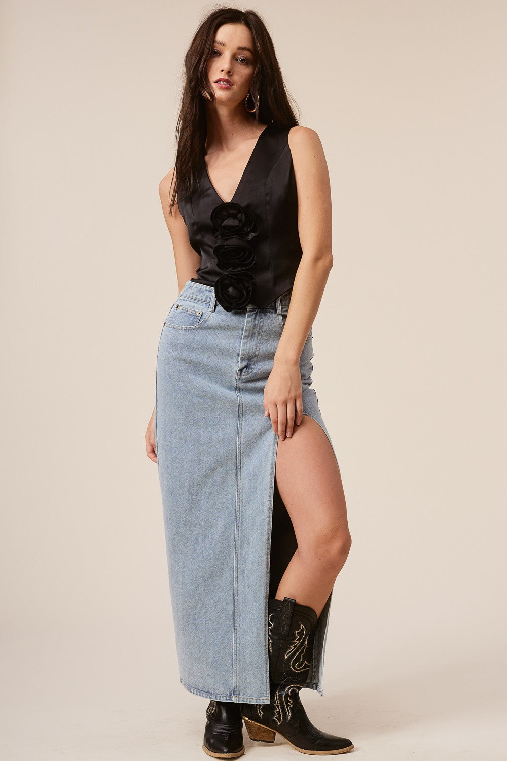 Grace Denim Skirt