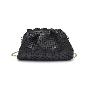 Tate Woven Frame Clutch